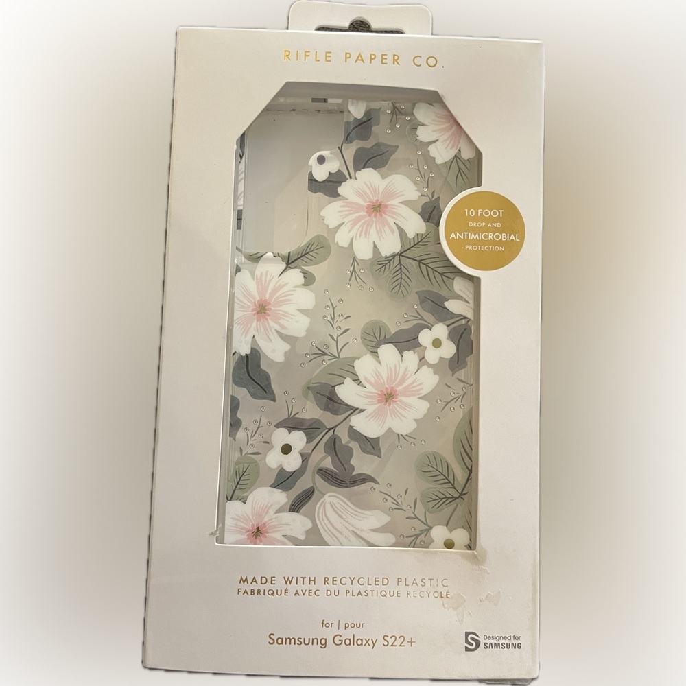 NIB Rifle Paper Case for Samsung Galaxy S22+